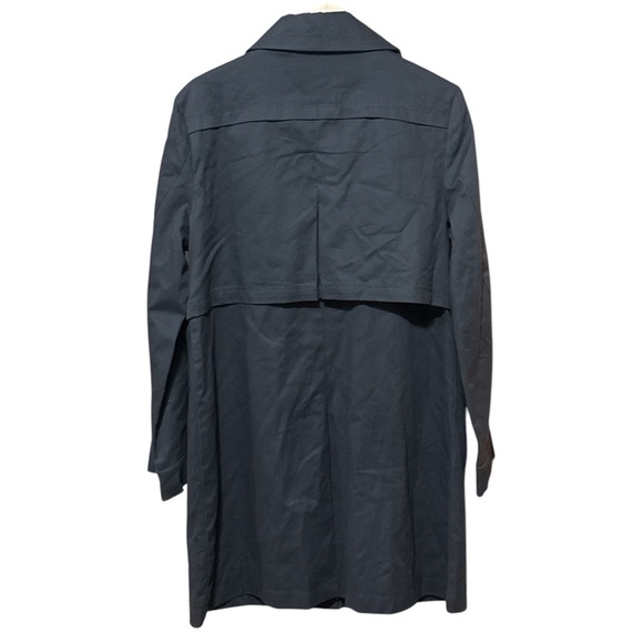 EUC - Garnet Hill Organic-Cotton Utility Trench Coat - Size 12 - Picture 4 of 4